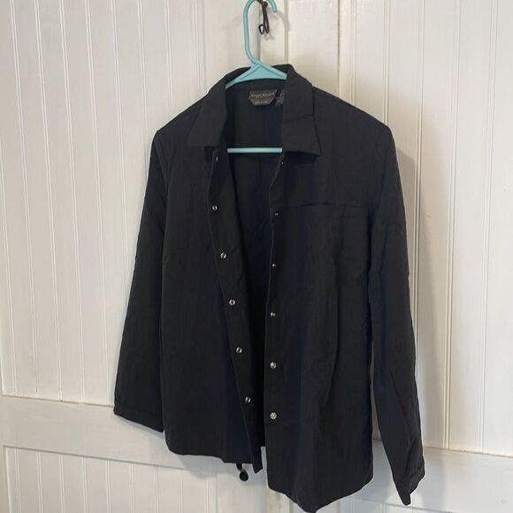 Banana Republic black shirt/jacket size M. Made in 🇮🇹 - Picture 3 of 8